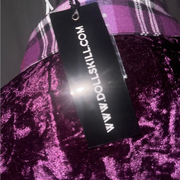 Dolls Kill Dolls Kill x dEliA*s Plaid Patchwork Flannel - Picture 4 of 5